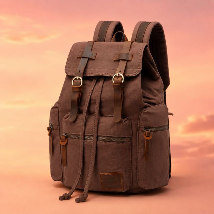Signature Brown Laptop Backpack