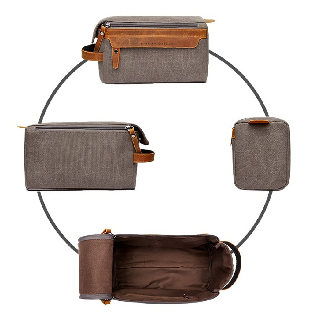 Classic Double-Zipper Toiletry Bag