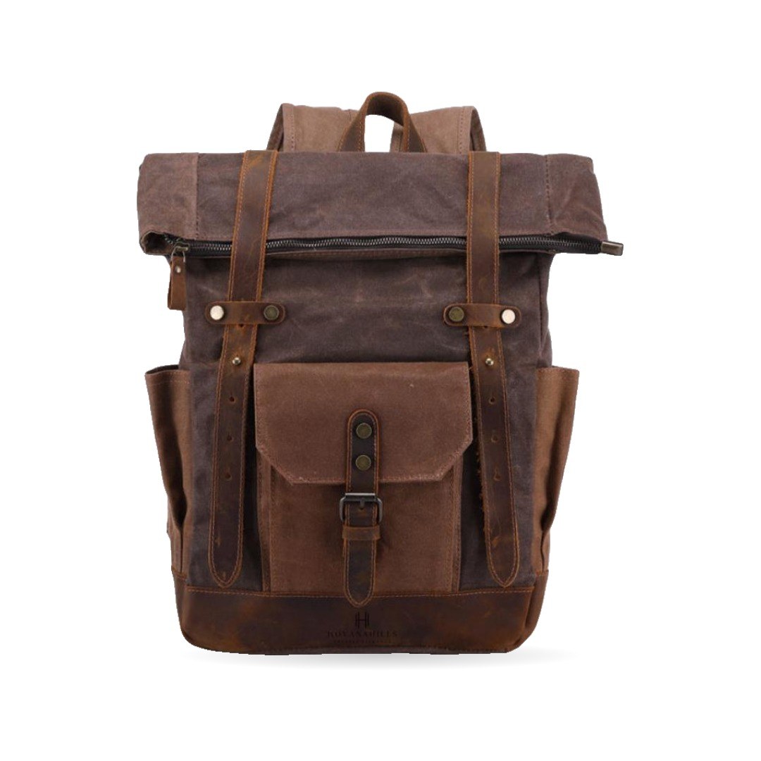Hiking Canvas Rucksack – Nature Brown