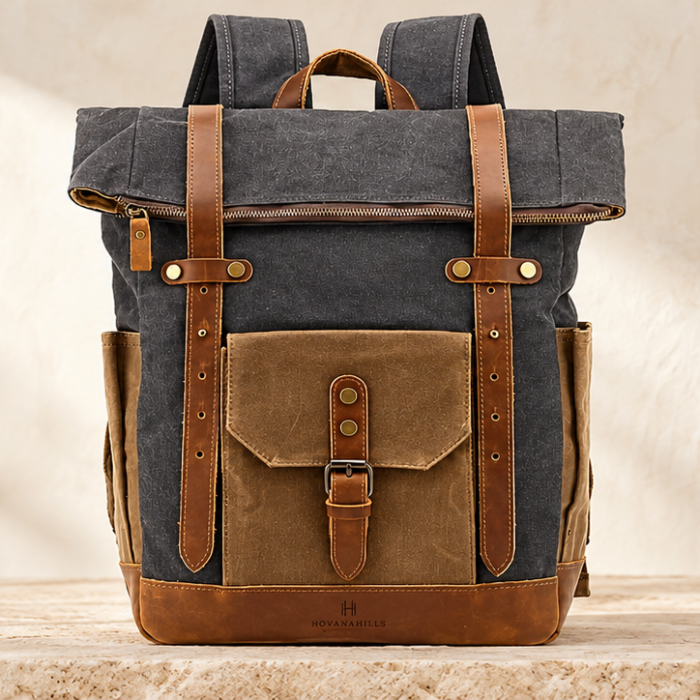 Canvas Rucksack – Brushed Pewter