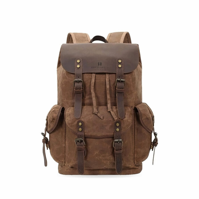 Premium 17″ Laptop Backpack – Brown - product photo