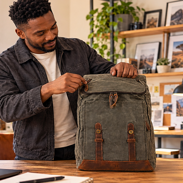 The Adventurer Backpack – Deep Olive
