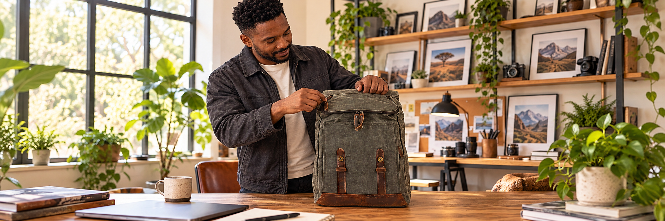 The Adventurer Backpack – Deep Olive