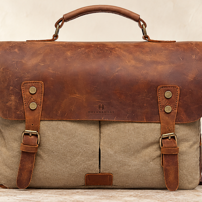 Executive Laptop Carry Bag – Bronzed Dune
