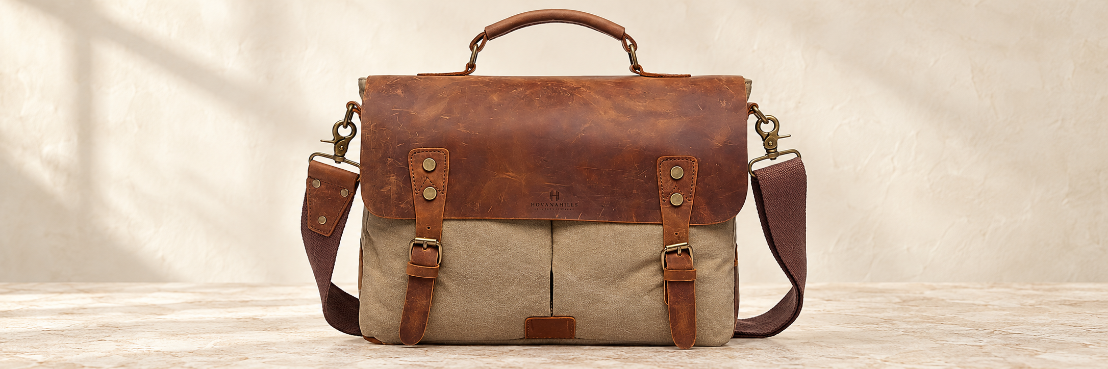 Executive Laptop Carry Bag – Bronzed Dune