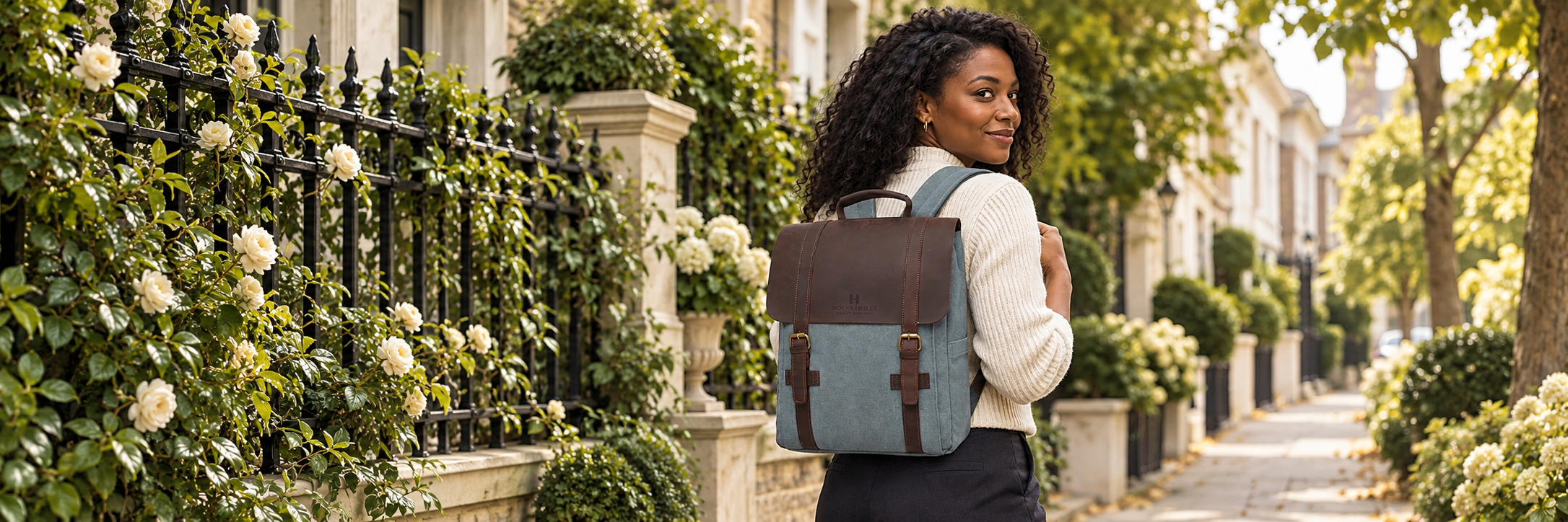 Royal Retro Backpack – Midnight Blue - Image 3