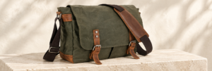 Classic Waxed Canvas Messenger – Deep Olive